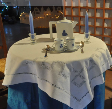 nappe en jours d'angles