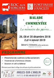 affiche balades commentées forteresse d'Angles noel2018