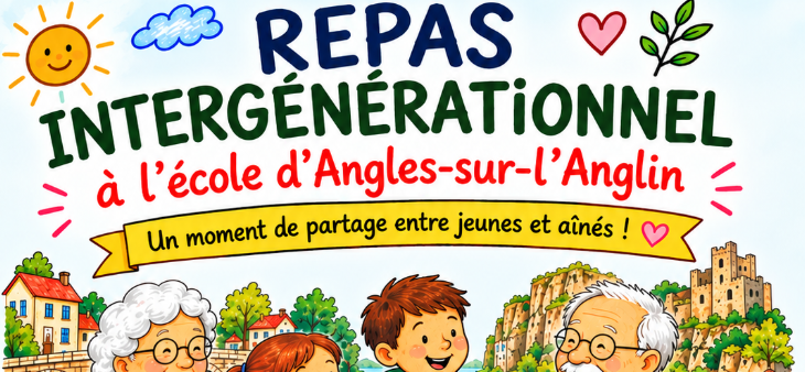 🍽️ Repas intergénérationnel à l’école d’Angles-sur-l’Anglin